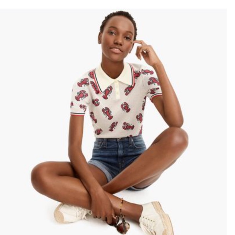 J. Crew The Reeds limited edition lobster polo, XS